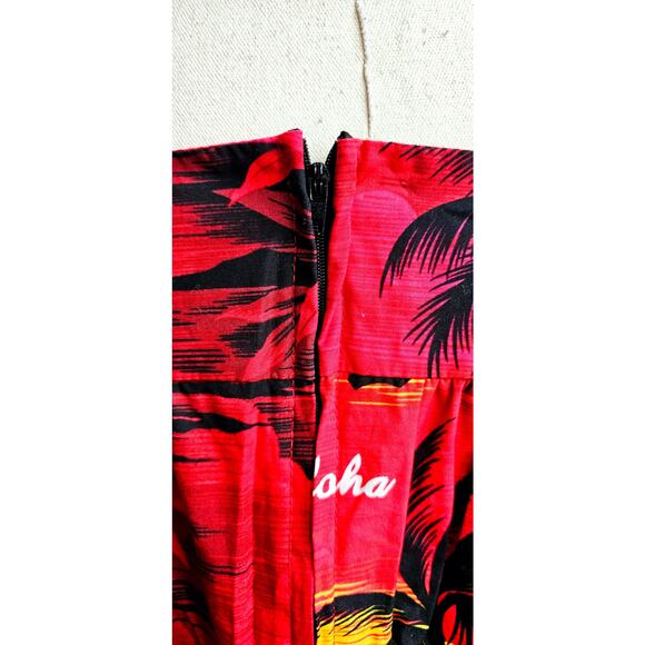 Vintage The Hawaiian Women's Tropical Sunset Palm Hawaiian‎ Dress Size XL Multi - Picture 6 of 8